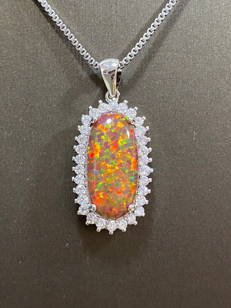 Red opal necklace clearance