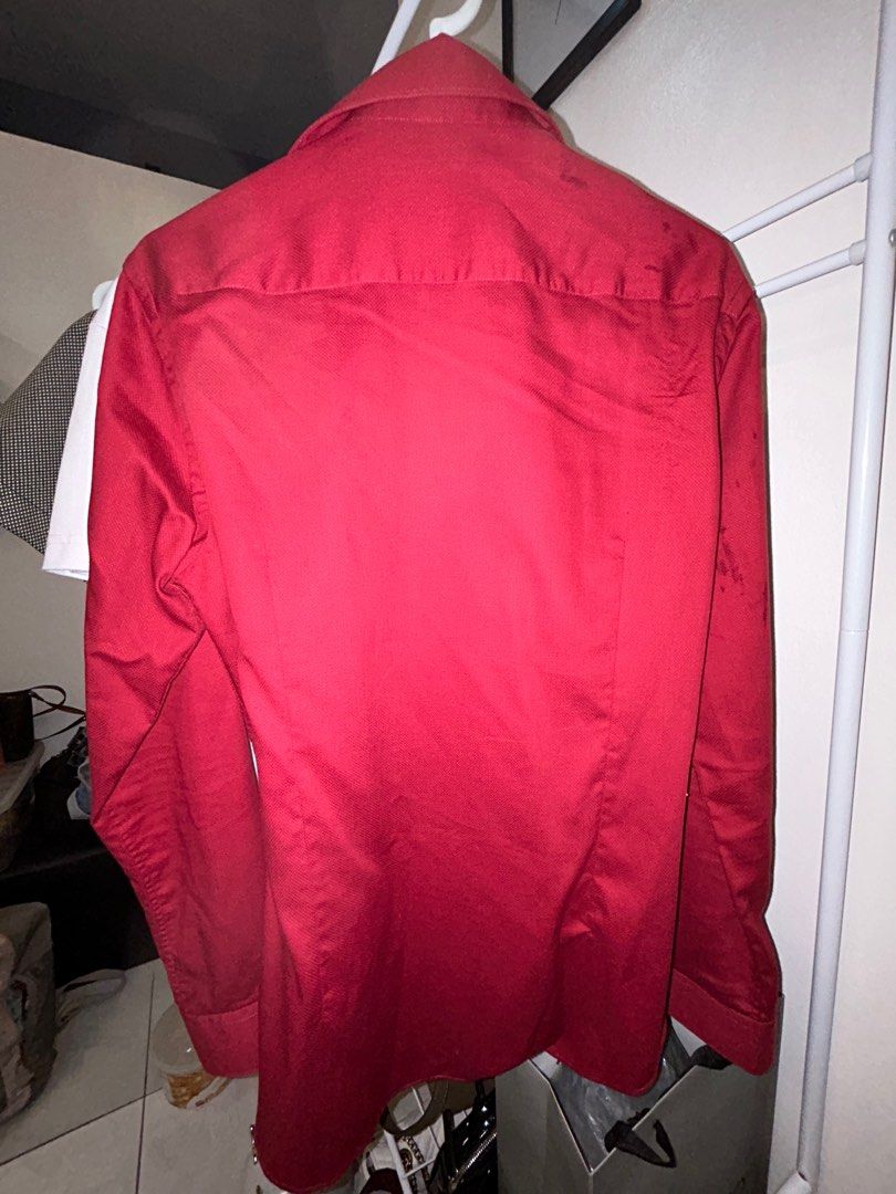 Red polo long sleeves Wharton Executive (Category: Formal Shirts) located in Paranaque City. Submitted by jayvee7 (Listing ID 1252705039, Image 2). Description: Red Polo long Sleeves (Wharton Executive) Size: XS RFS: Does not Fit me anymore .