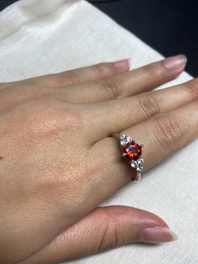Red zirconia ring Women s Fashion Jewelry Organisers Rings on