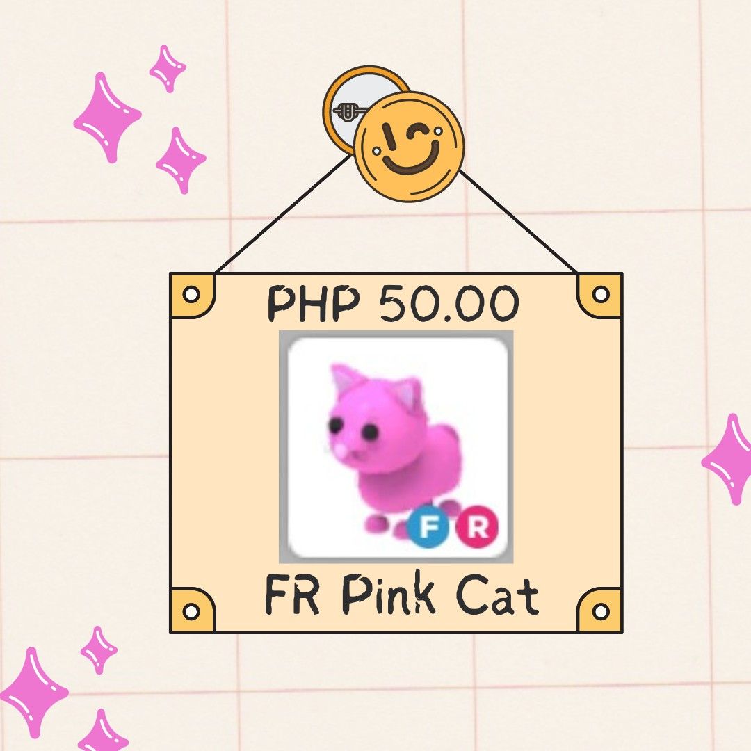 Roblox/Adopt Me Pink Cat, Video Gaming, Video Games, Others on Carousell