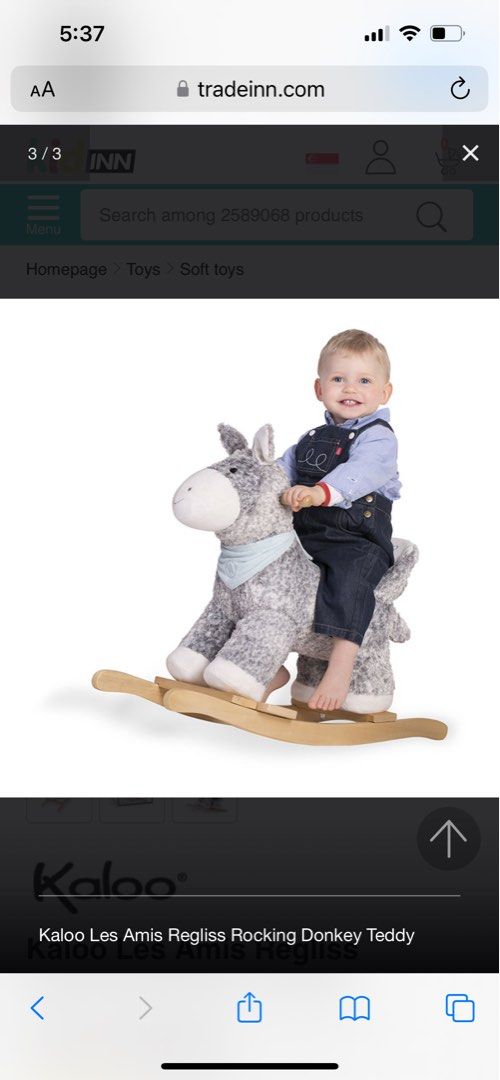 Rocking Horse Donkey Kaloo Les Amis Regliss