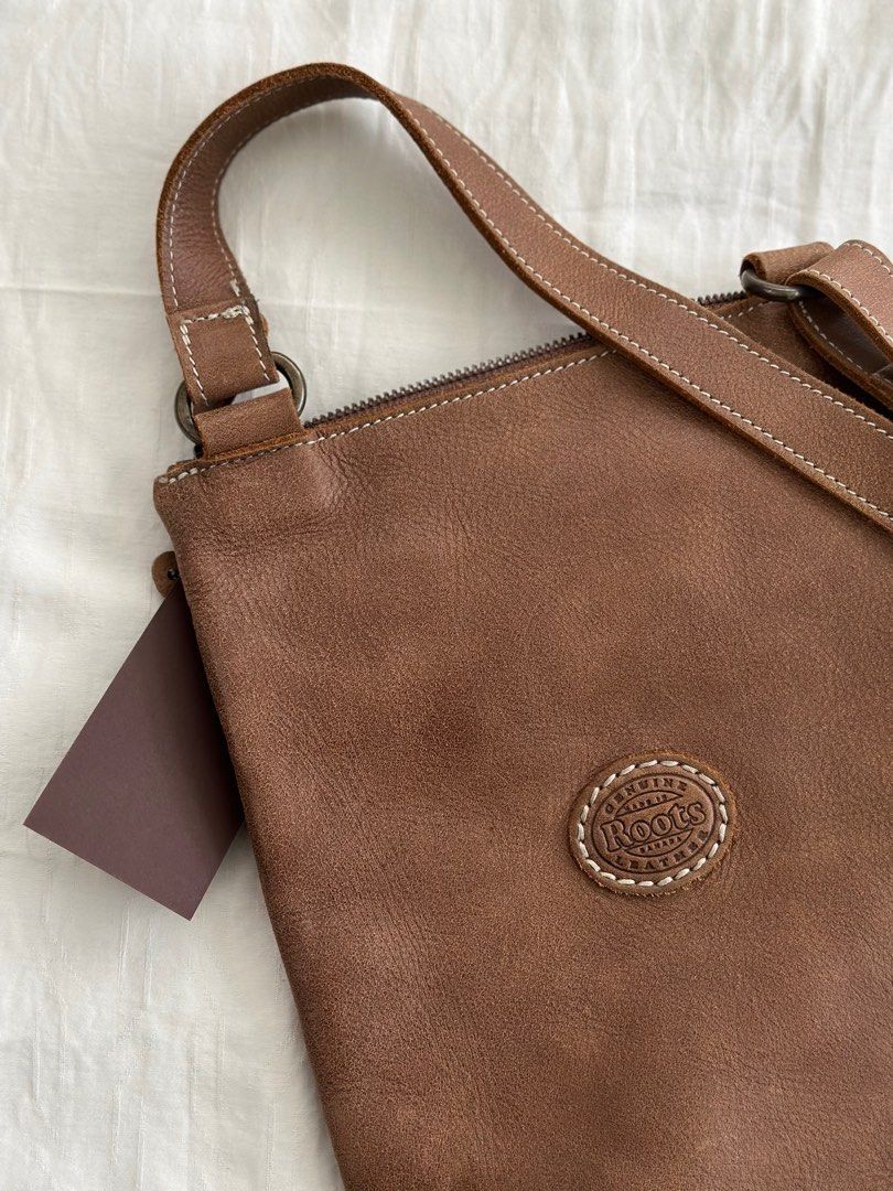 Genuine roots leather bag discount