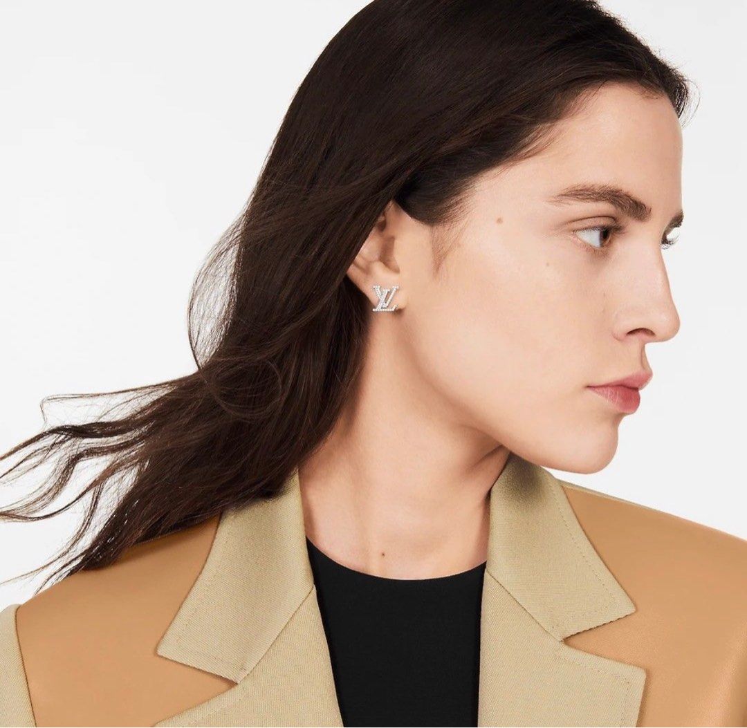 Lv clearance initials earrings