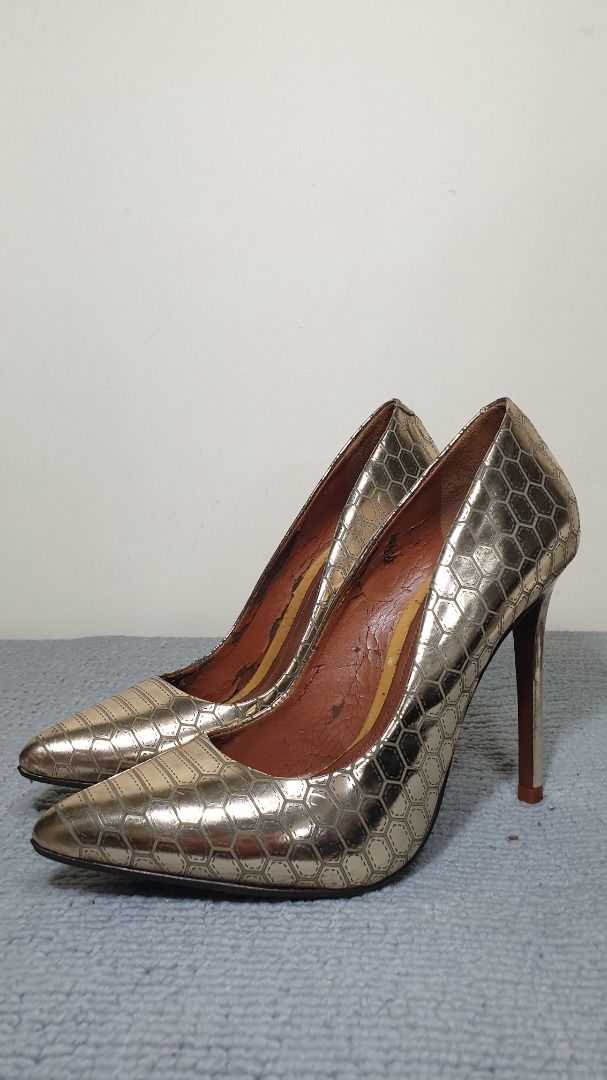 Gold schutz heels best sale