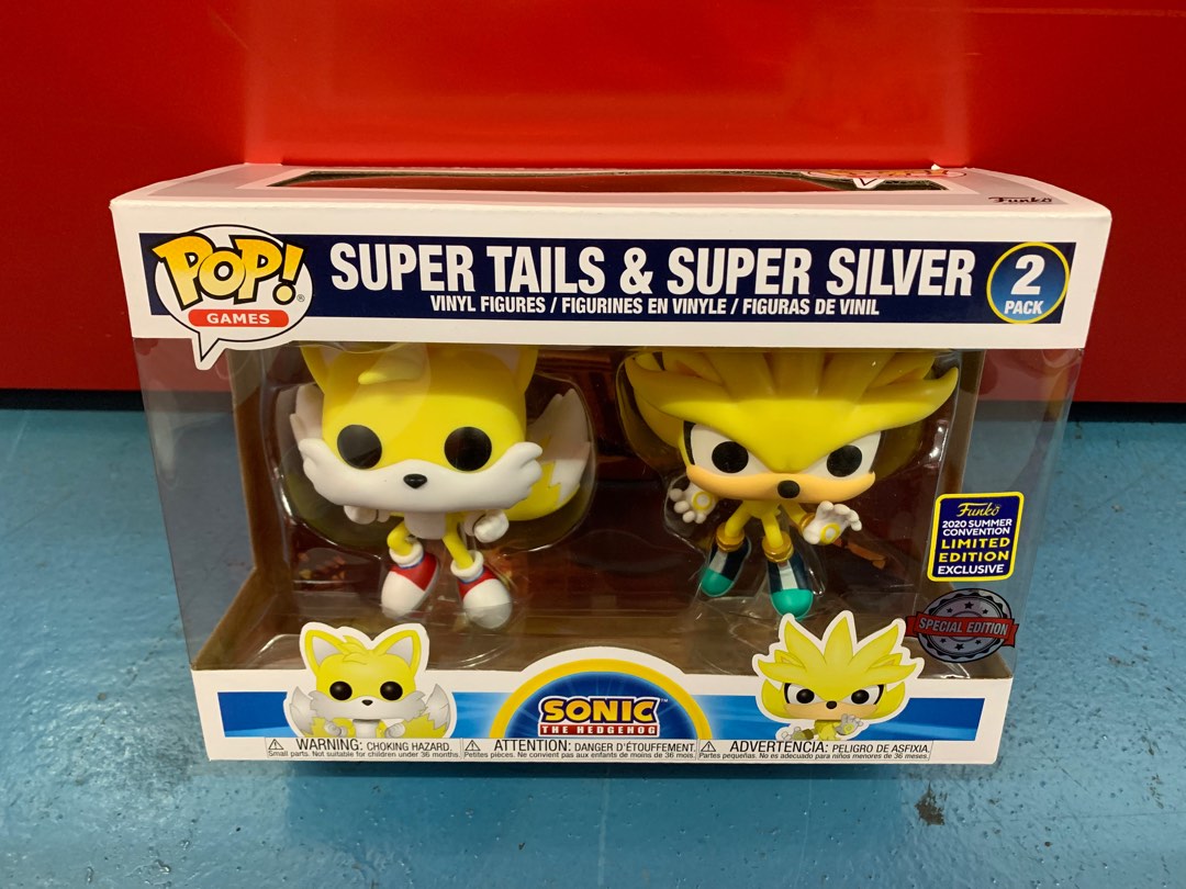 Funko Pop Sonic The Hedgehog - Super Tails & Super Silver 2 Pack (Exclusive)