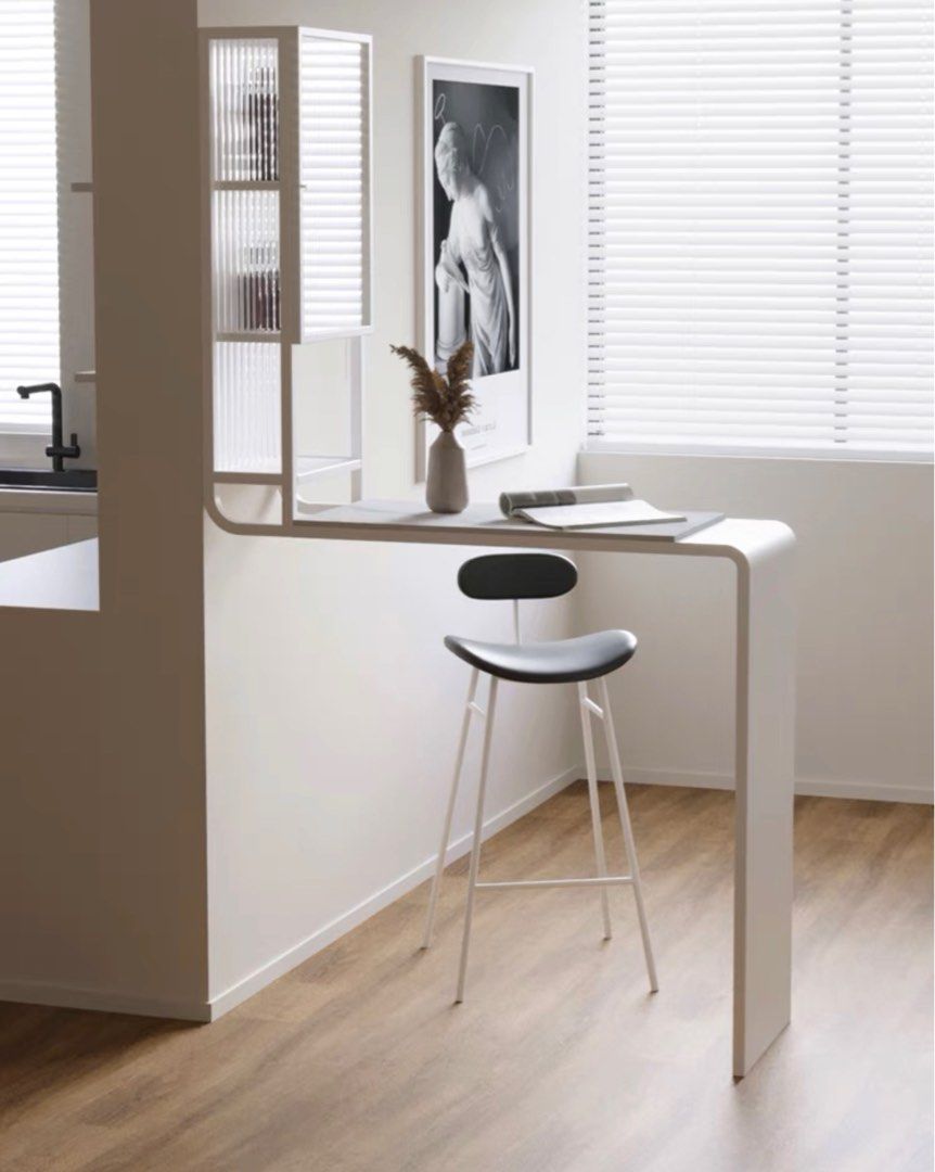 SERINA Modern Floating Bar Table, Furniture & Home Living, Furniture ...
