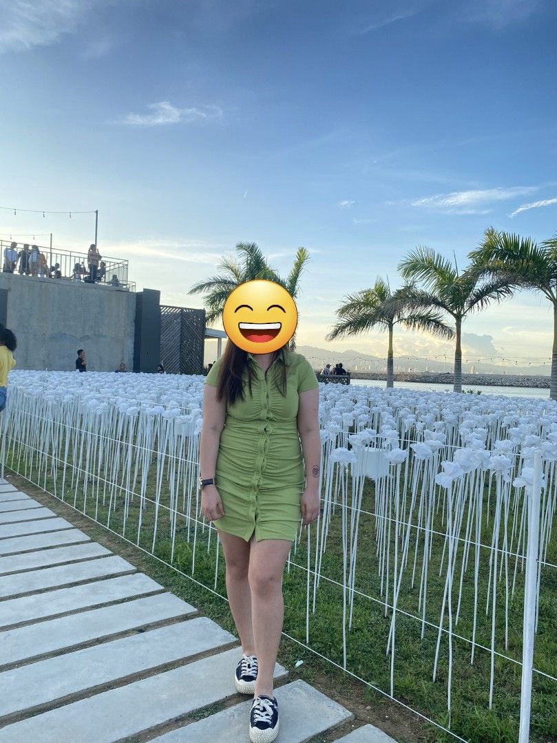 Shein Button Front Ruched Bodycon Dress (Category: Dresses) located in Cavite. Submitted by clutterbug15 (Listing ID 1252713639, Image 2). Description: Used only once. Good as new. Can Fit M-L Rfs : Doesn't fit me anymore.