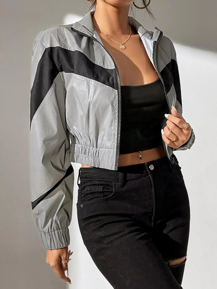 White leather jacket with flowers shop