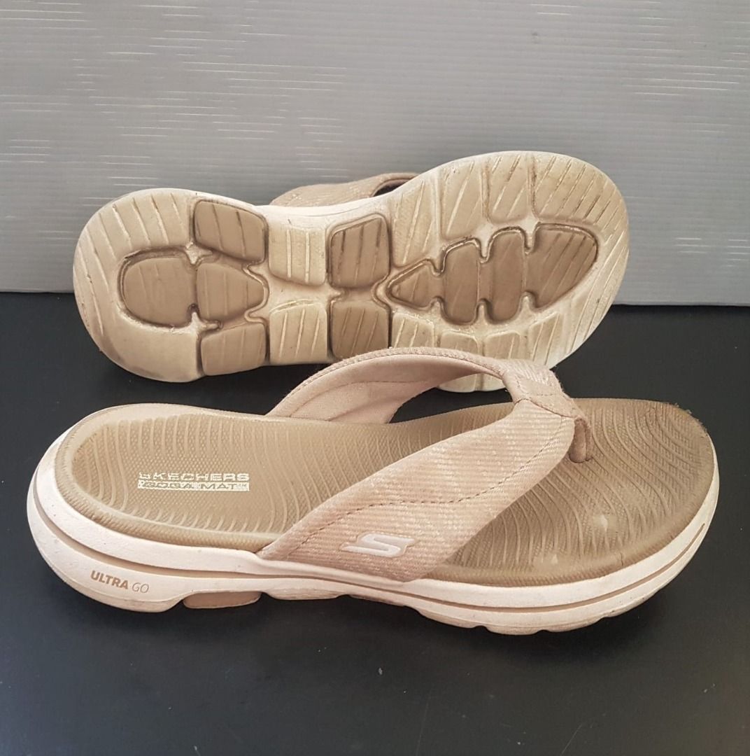 Skechers Go Walk Arch Fit US 6 UK 3 EUR 36 Slippers Sandals Comfortable Flip Flops Sliders Slip on Footwear Designer Shoes Multi Functional
