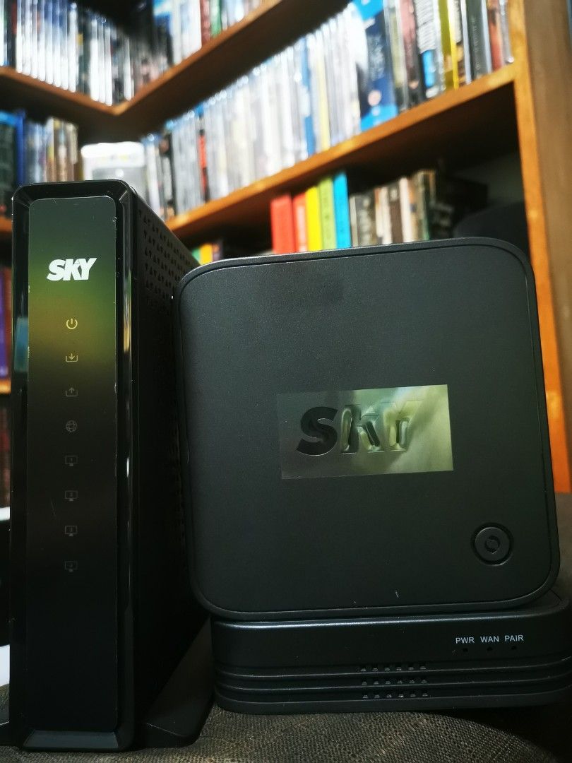 Sky Cable Modem + 2 Skyworth WiFi Mesh Router, Computers & Tech, Parts & Accessories
