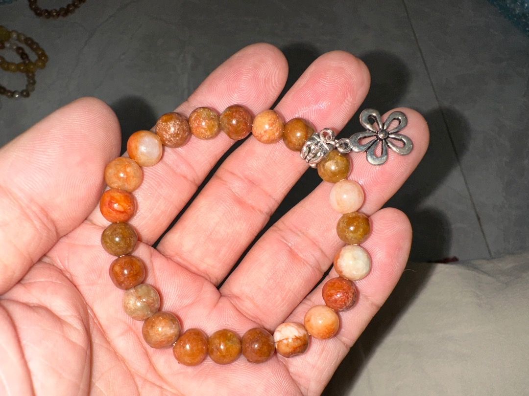 Mens gemstone hotsell bead bracelet