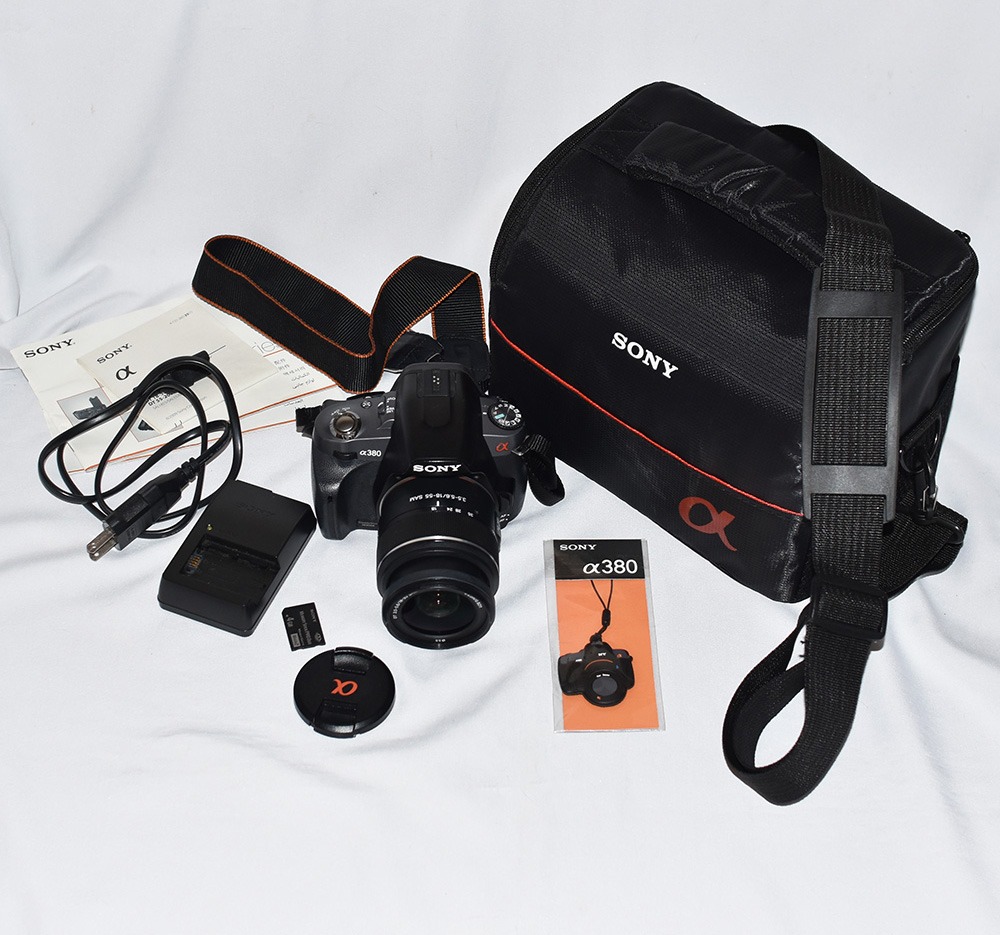 Sony Alpha DSLR A380 with 1855mm AF lens (w/ Sony Camera bag) on Carousell