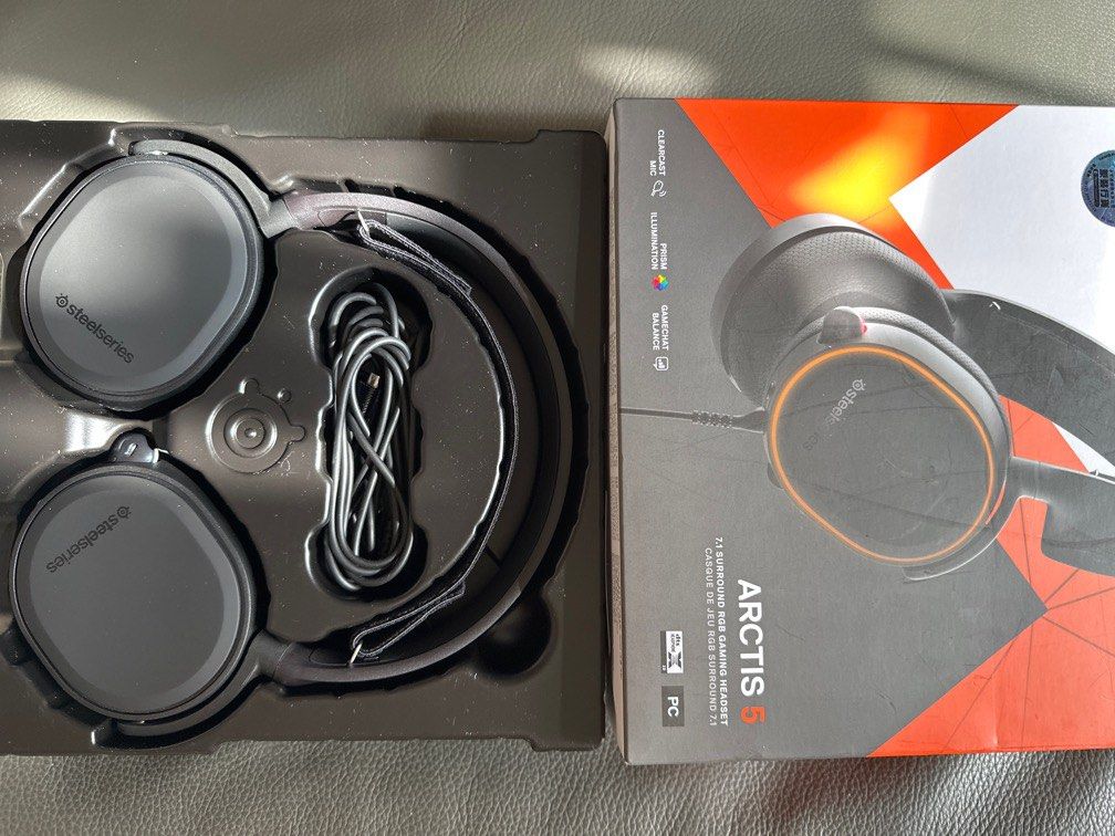 Steelseries Arctis 5, 音響器材, 頭戴式/罩耳式耳機- Carousell