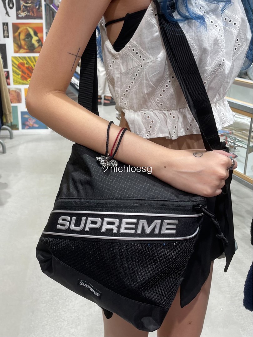 Supreme 3D Logo Shoulder Bag Black F/W 23