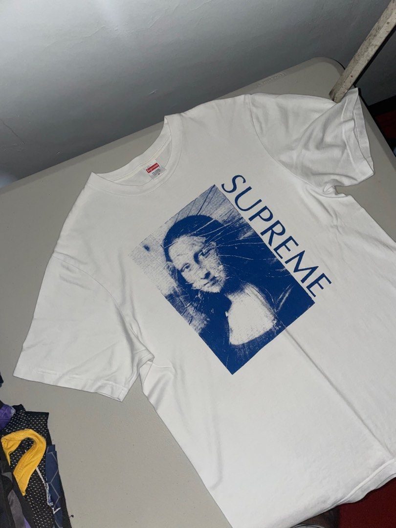 Supreme Mona regardless Lisa Shirt White