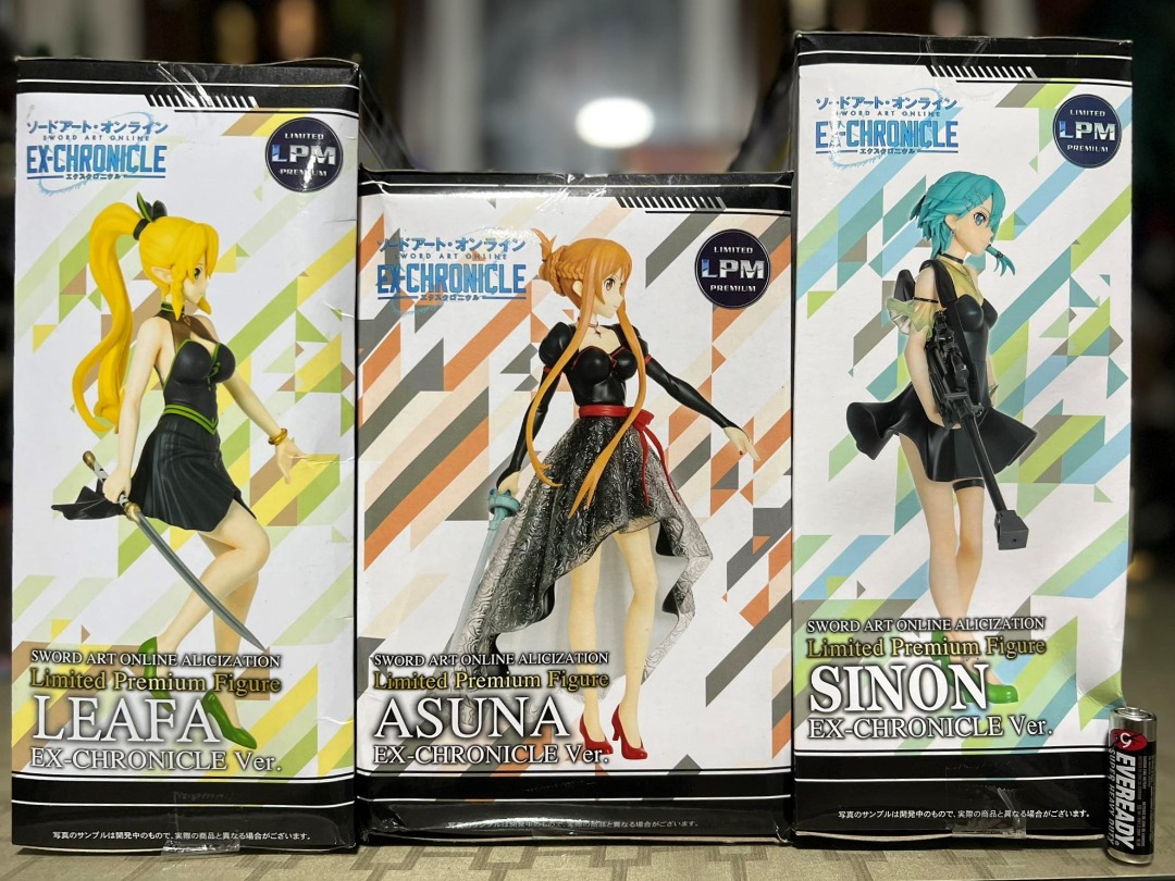 Sword Art Online ExChronicle ver. Asuna, Leafa, Sinon LPM Set