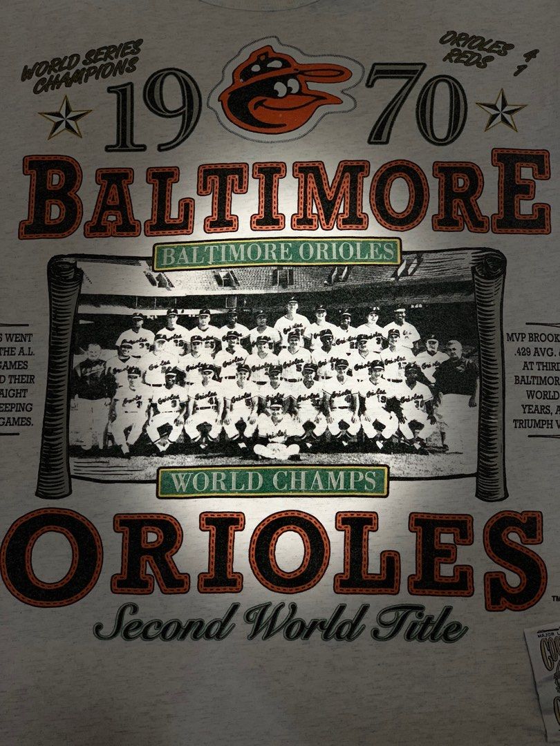 Vintage 90s Baseball 3Q MLB ORIOLES BALTIMORE Cooperstown, Men's Fashion,  Tops & Sets, Tshirts & Polo Shirts on Carousell