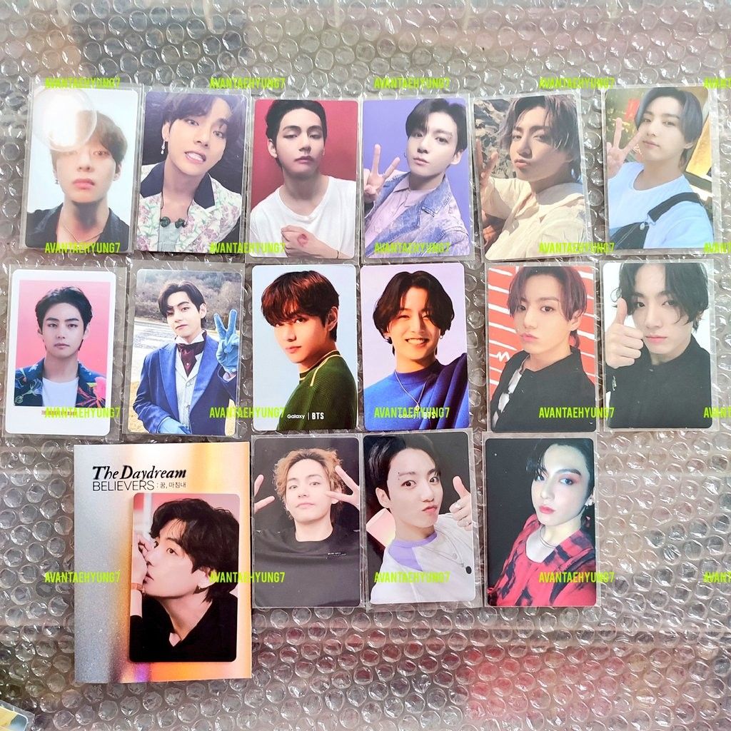 Taekook official photocards bts memo 21 sowoozoo proof mots 