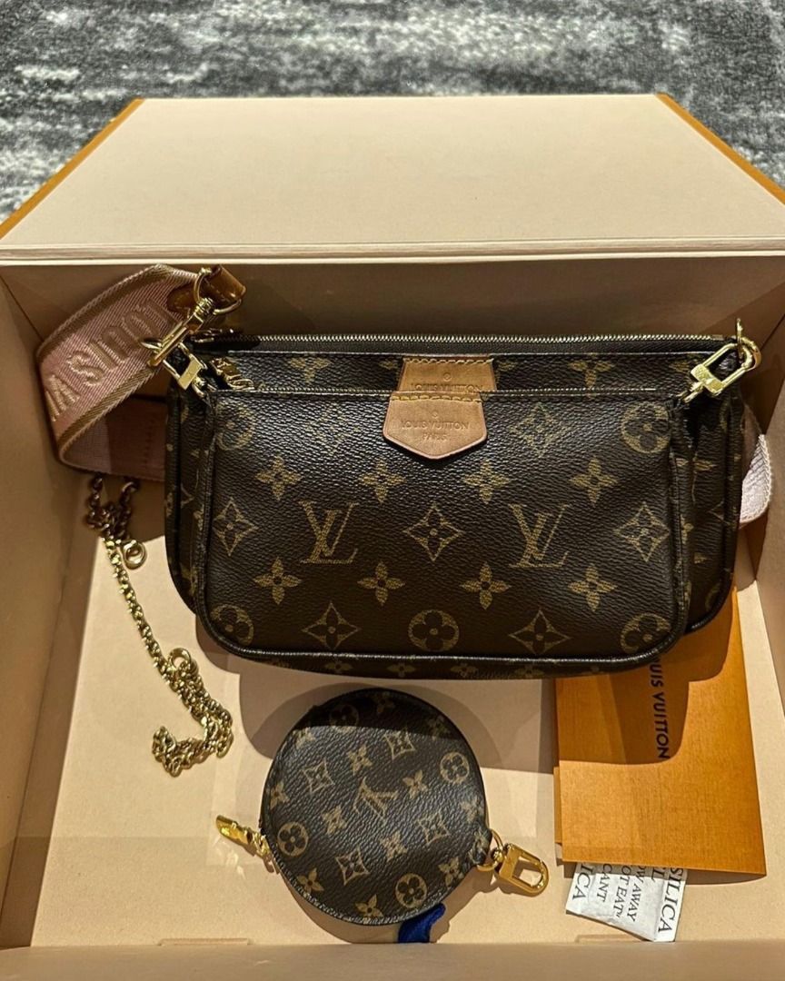 Tas Lv Louis Vuitton Multi Pochette Accessoires Set 3in1 Crossbody