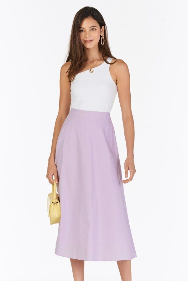 TIGI 14/16 Regular Lilac Impressionist Floral Skirt - T25-32ER
