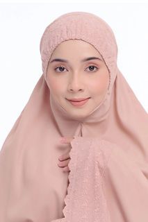 Telekung Siti Khadijah Sari Mas Pink White Green Black