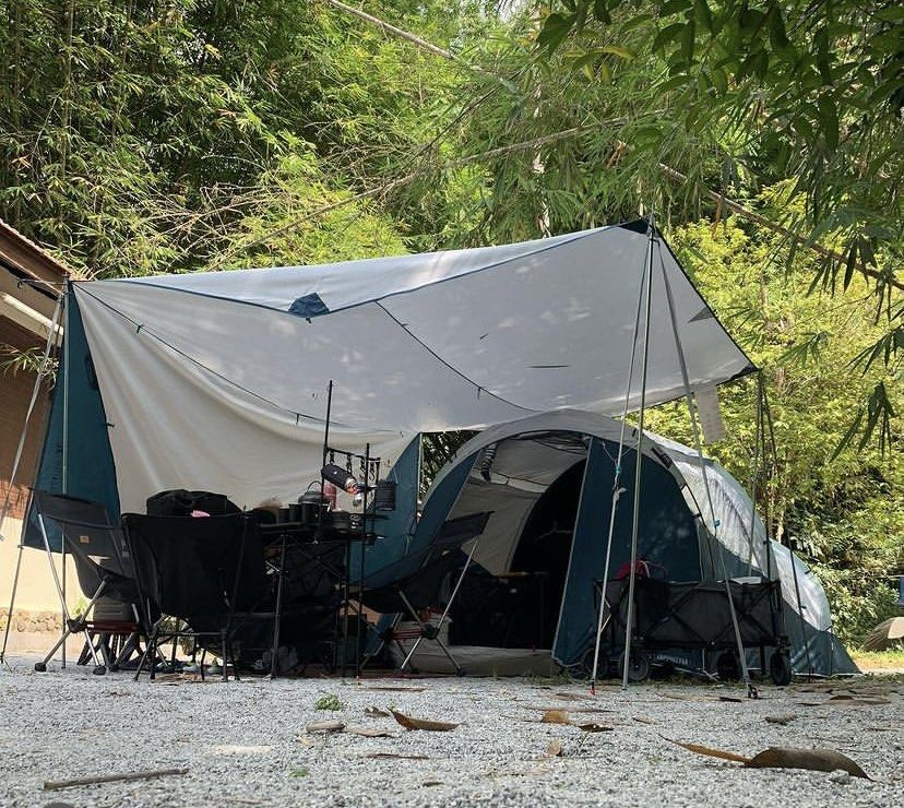 [Tent + XL Tarp + Groundsheet] Decathlon Fresh & BlackTent Fresh Black