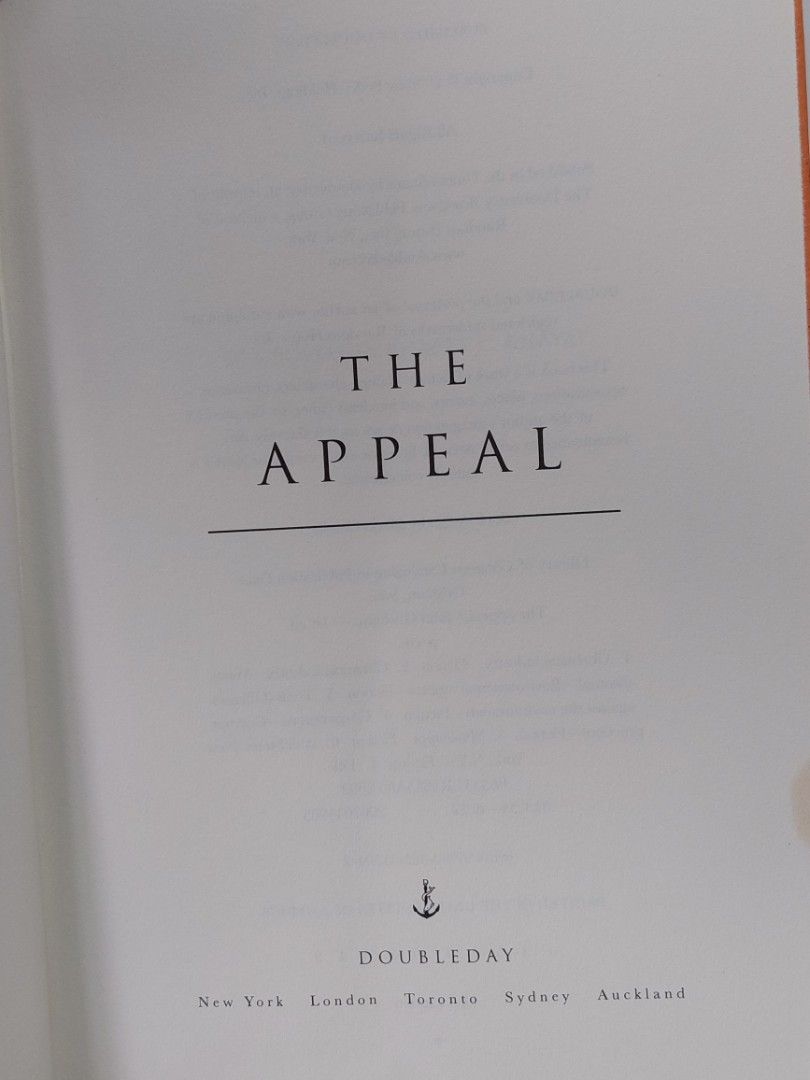 The Appeal by John Grisham (Category: Storybooks) located in Antipolo. Submitted by librairie. (Listing ID 1252605172, Image 2). Description: The Appeal by John Grisham - hard bound.