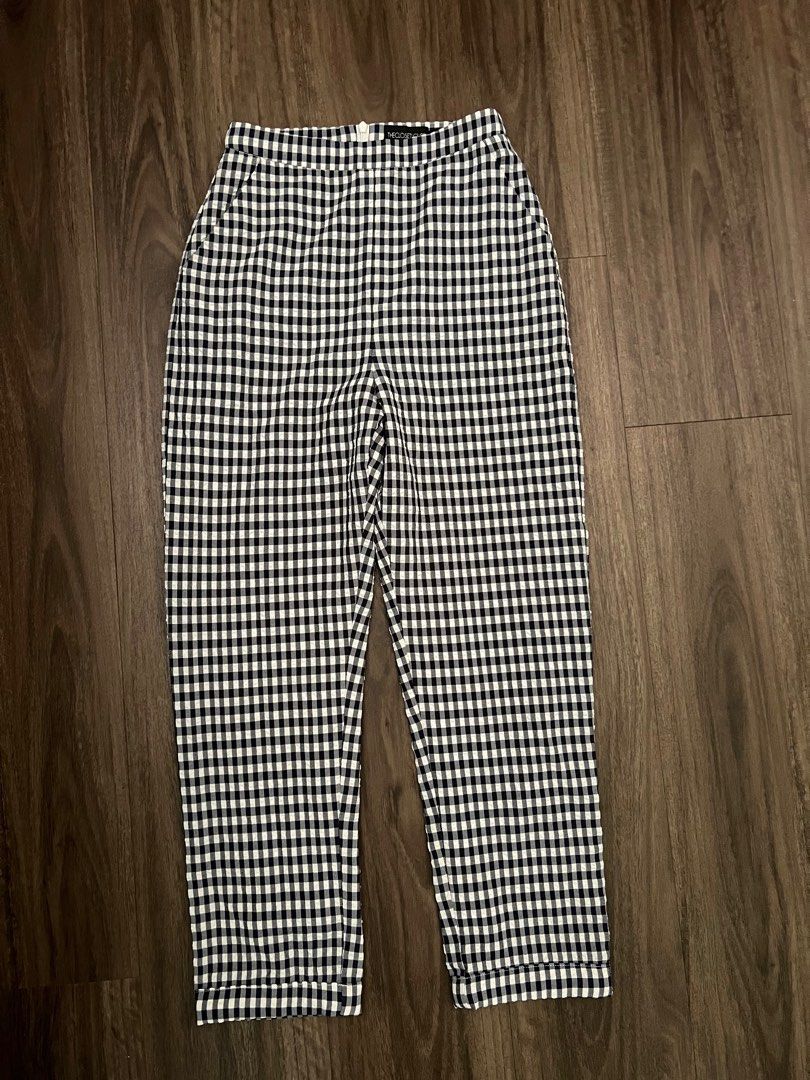 Gingham check new arrivals pants