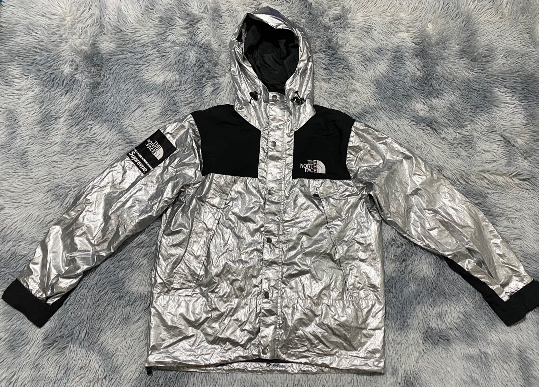 The north face deals supreme silver jacket