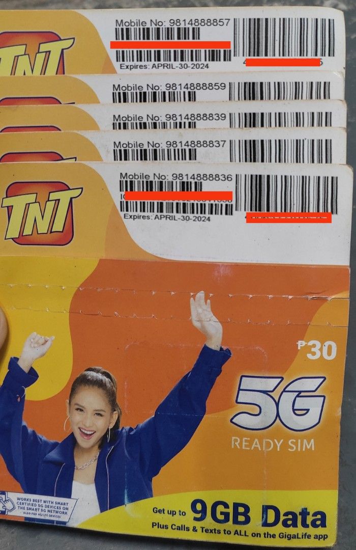 TNT SPECIAL NUMBERS (Category: Sim Cards) located in Manila. Submitted by crisantow (Listing ID 1252622116, Image 1). Description: 09814888857 09814888859 09814888839 09814888837 09814888836.