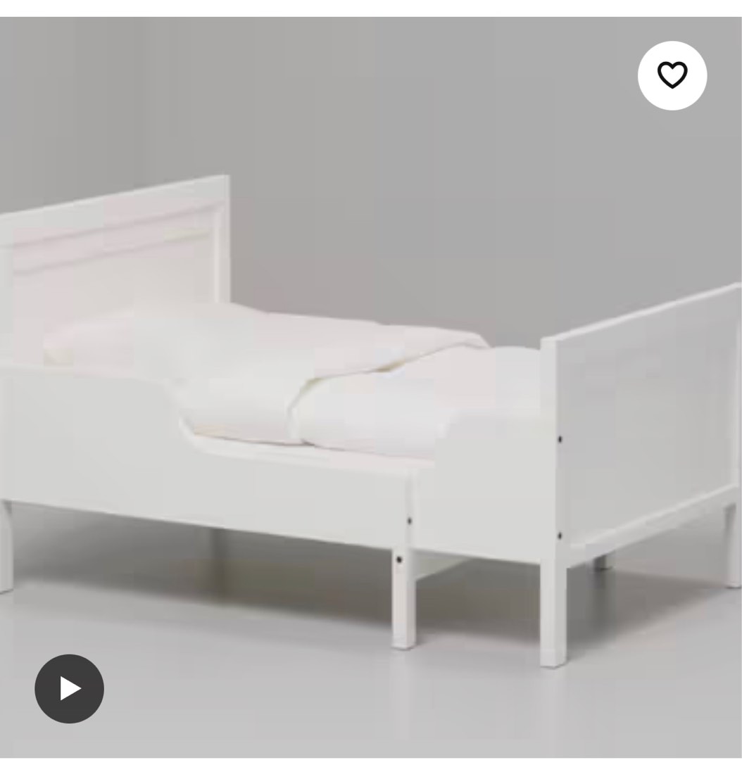 To bless Ikea extendable bed with mattress, Furniture & Home Living