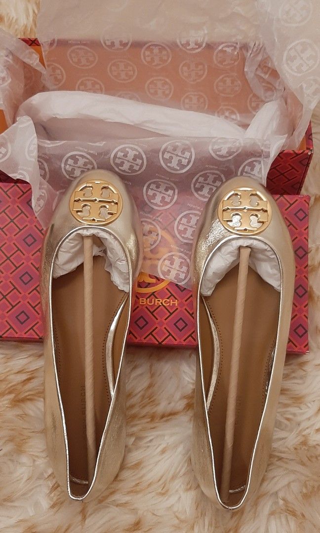 Tory Burch Ballerina Gold Flat shoes