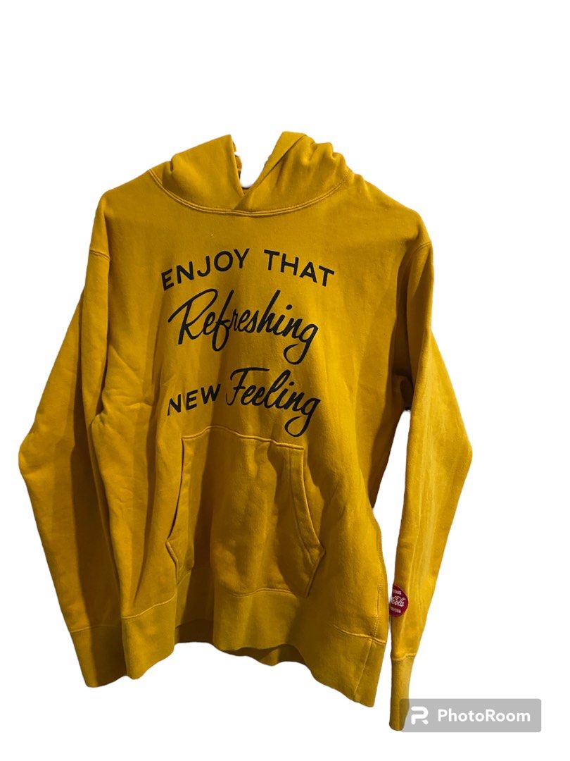 Coca cola yellow sales hoodie
