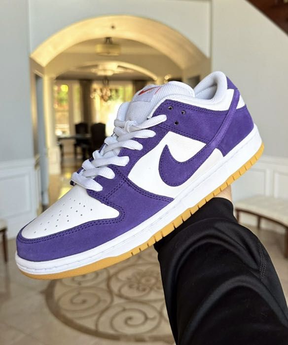 Purple suede nikes outlet