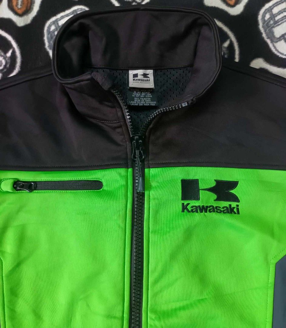 US Kawasaki Speedy Soft Shell Jacket Large XL Fit L28 W24 Men s