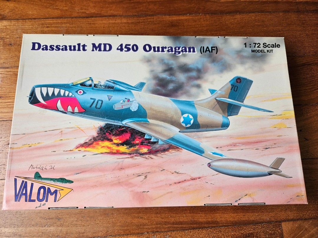 Valom Kit No. 72060 Dassault MD 450 Ouragan Israeli Air Force 1