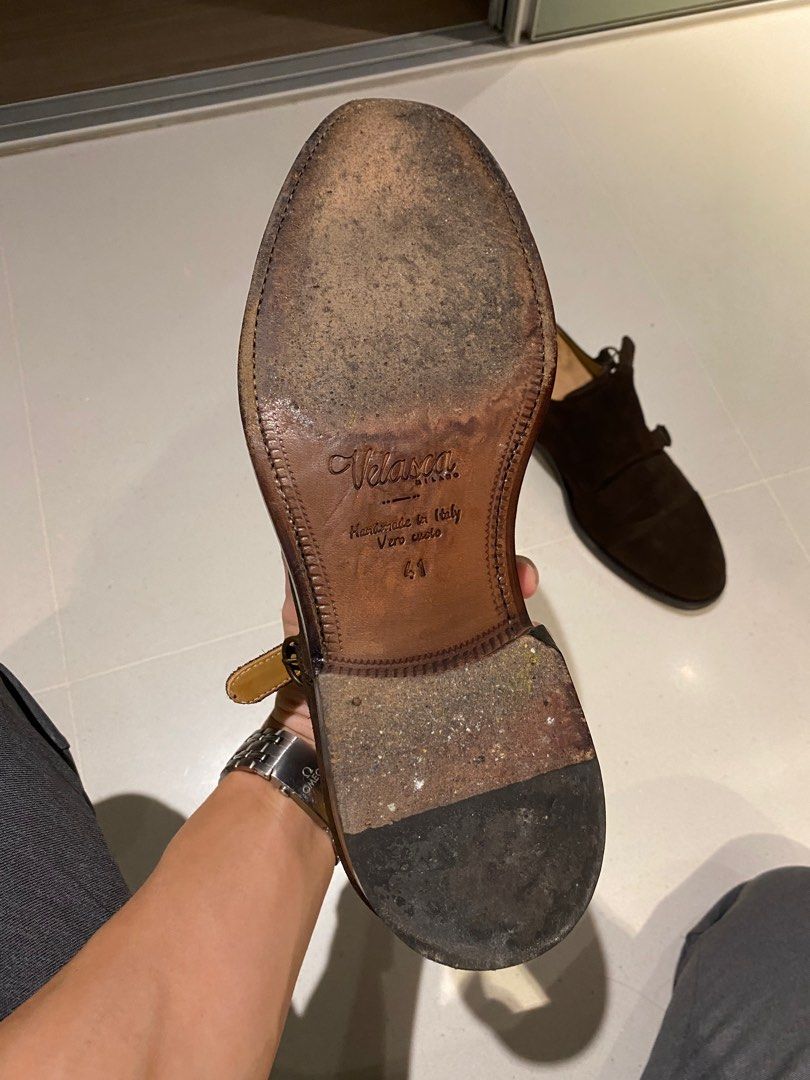 Velasca Milano suede monk straps, Men's Fashion, Footwear, Dress