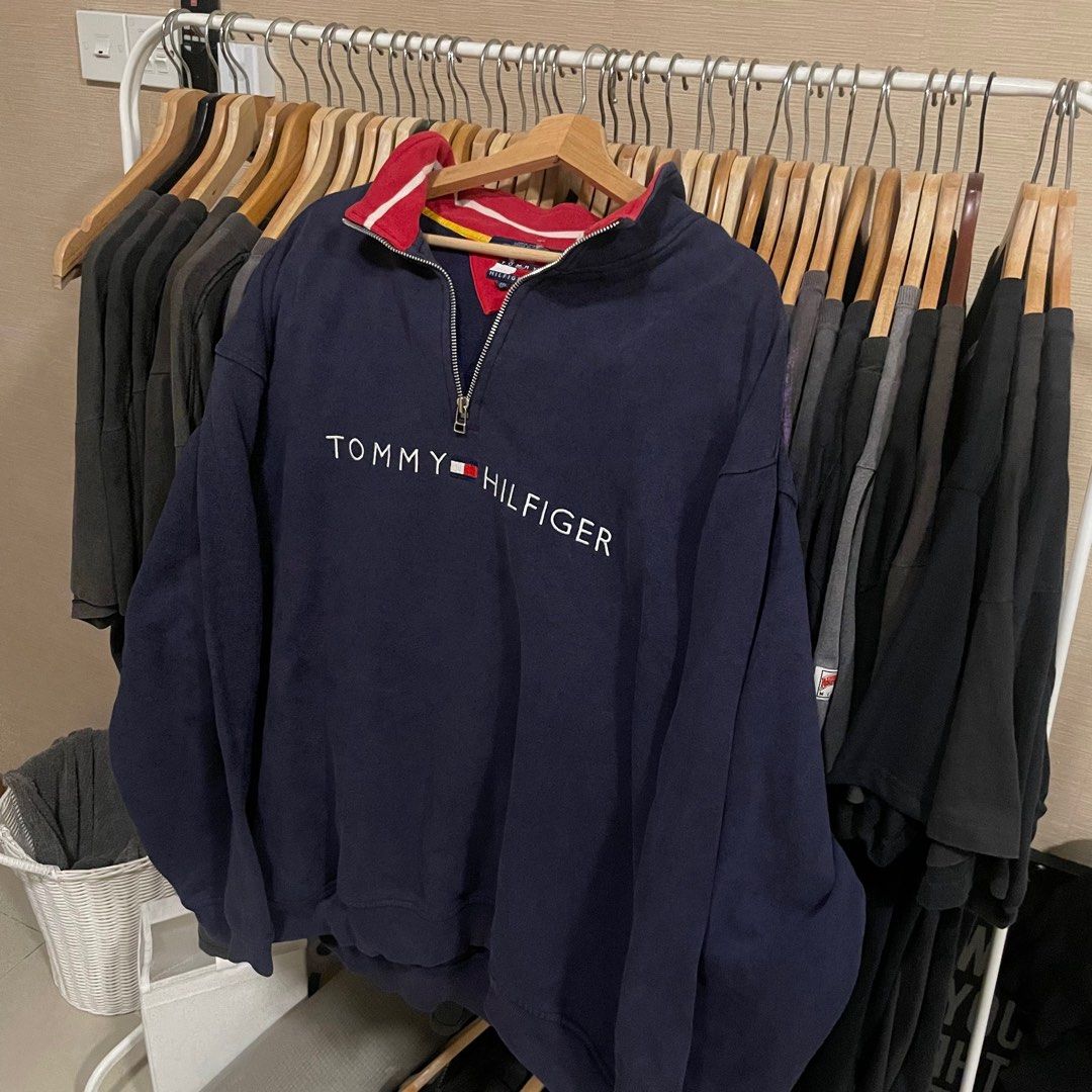 Vintage 1990s Tommy Hilfiger Half Zip