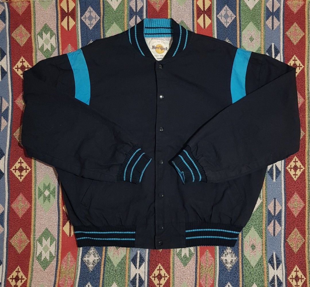 Vintage Hard Rock Cafe Honolulu Save The Planet Bomber Jacket Made
