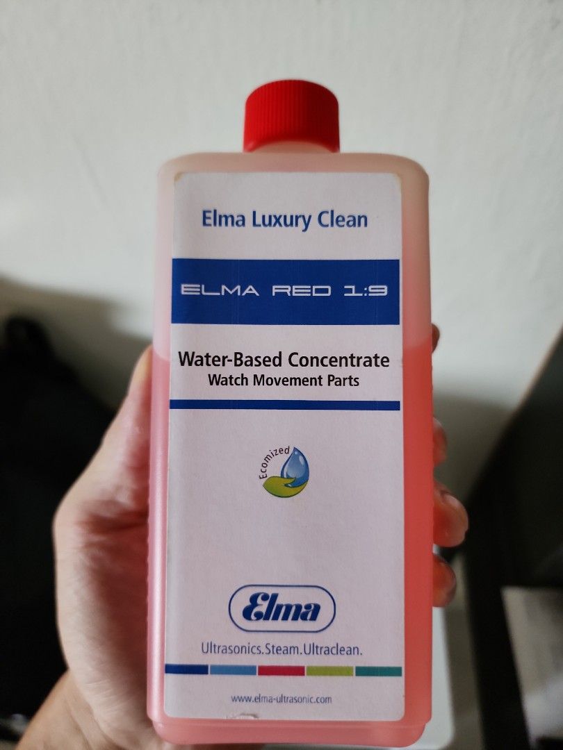 ELMA 1:9 RED watch parts cleaning solution - clean watch movement parts