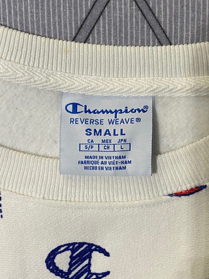 White champion sweater