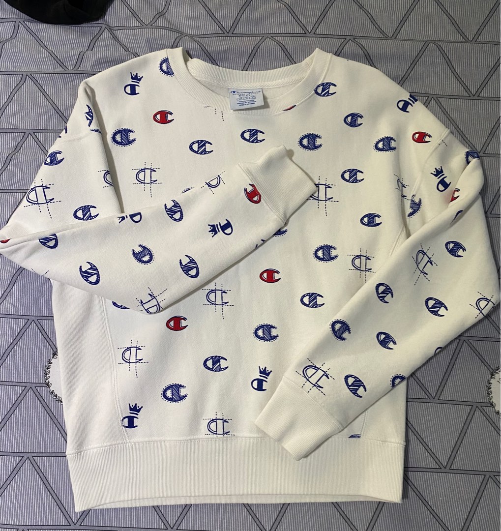 Champion all discount over print sweater