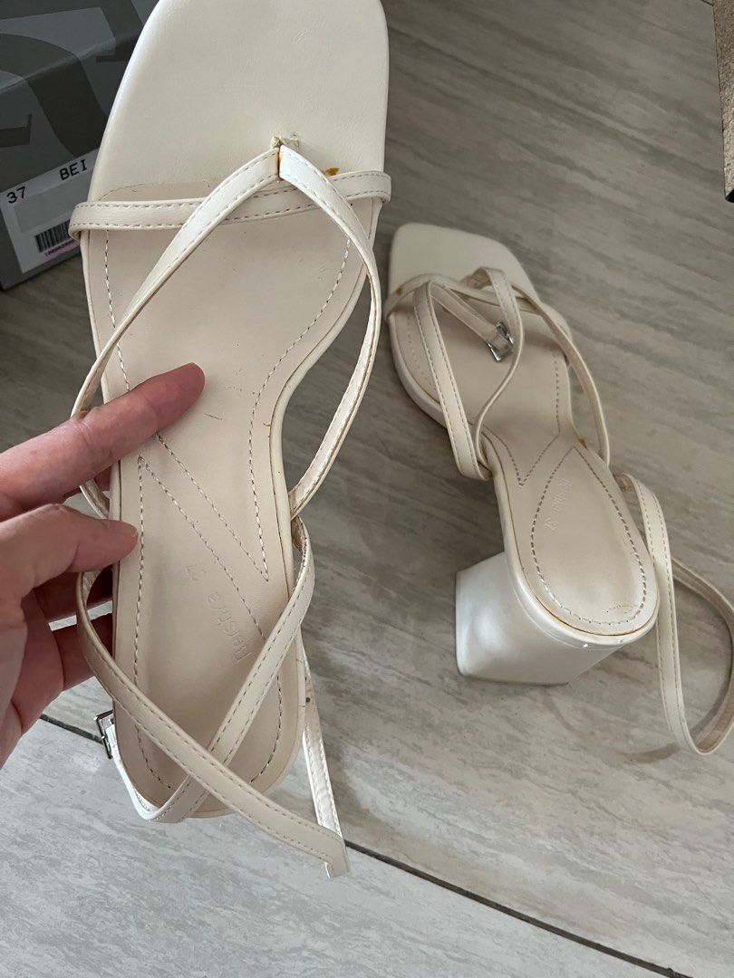 pure white heels