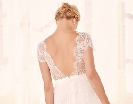 Short sleeve white lace maxi dress Outlet
