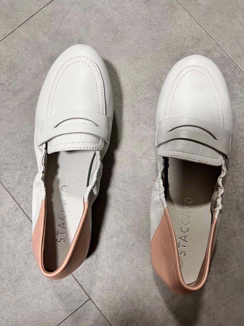 White sales womens loafers