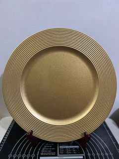 Wilko Gold Charger Plate