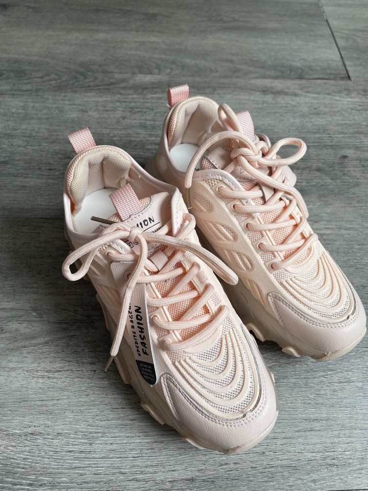 LP WINTER NUAGES HIGH SNEAKERS LIGHT PINK LAMBSKIN
