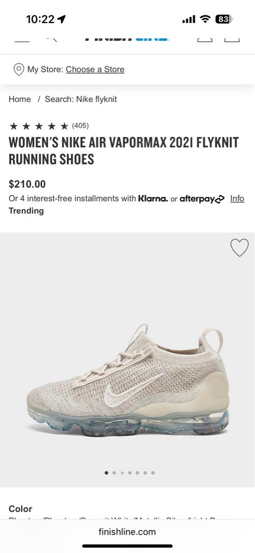 Men's air vapormax best sale flyknit running shoes