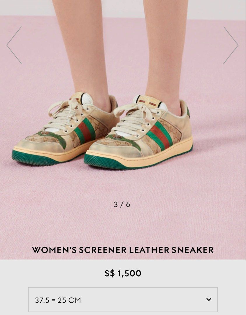 Women's screener leather sneaker cheap
