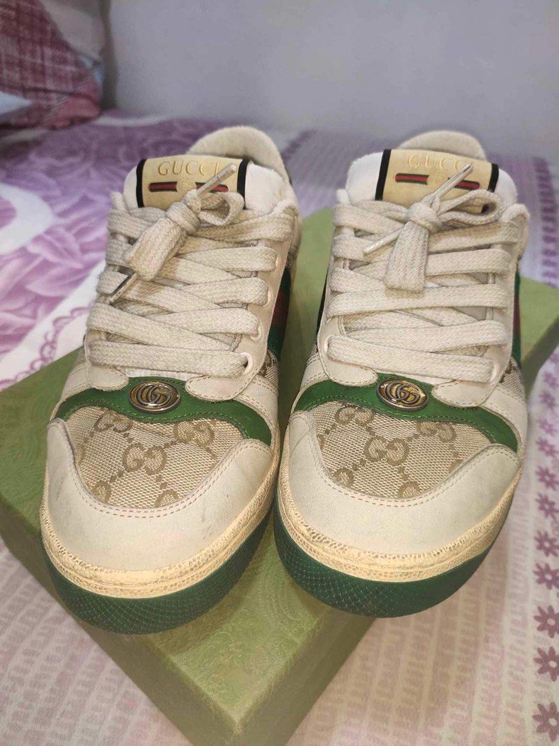 Women's screener leather sneaker clearance
